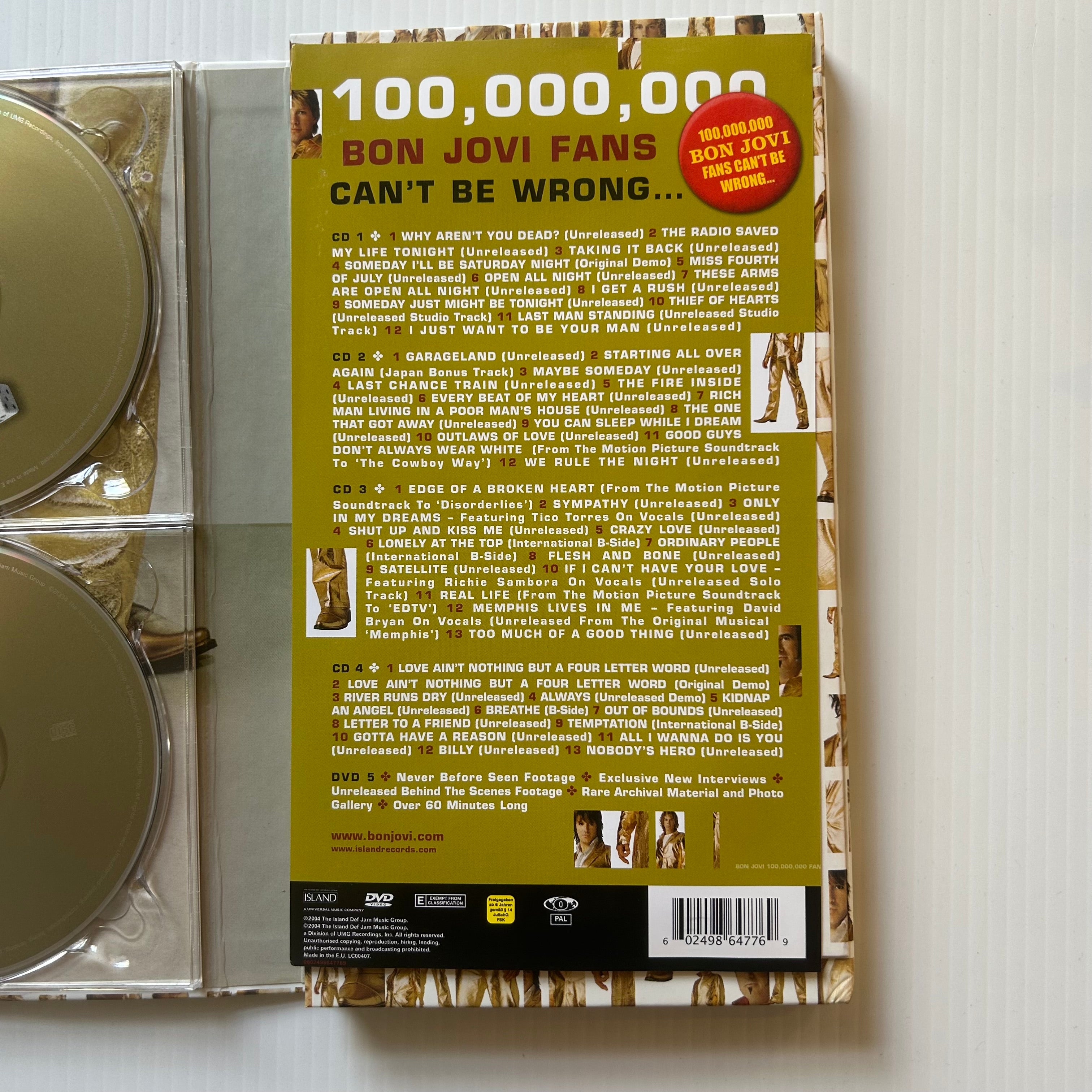 100,000,000 Bon Jovi Fans Can't Be Wrong, Bon Jovi - CD Box Set