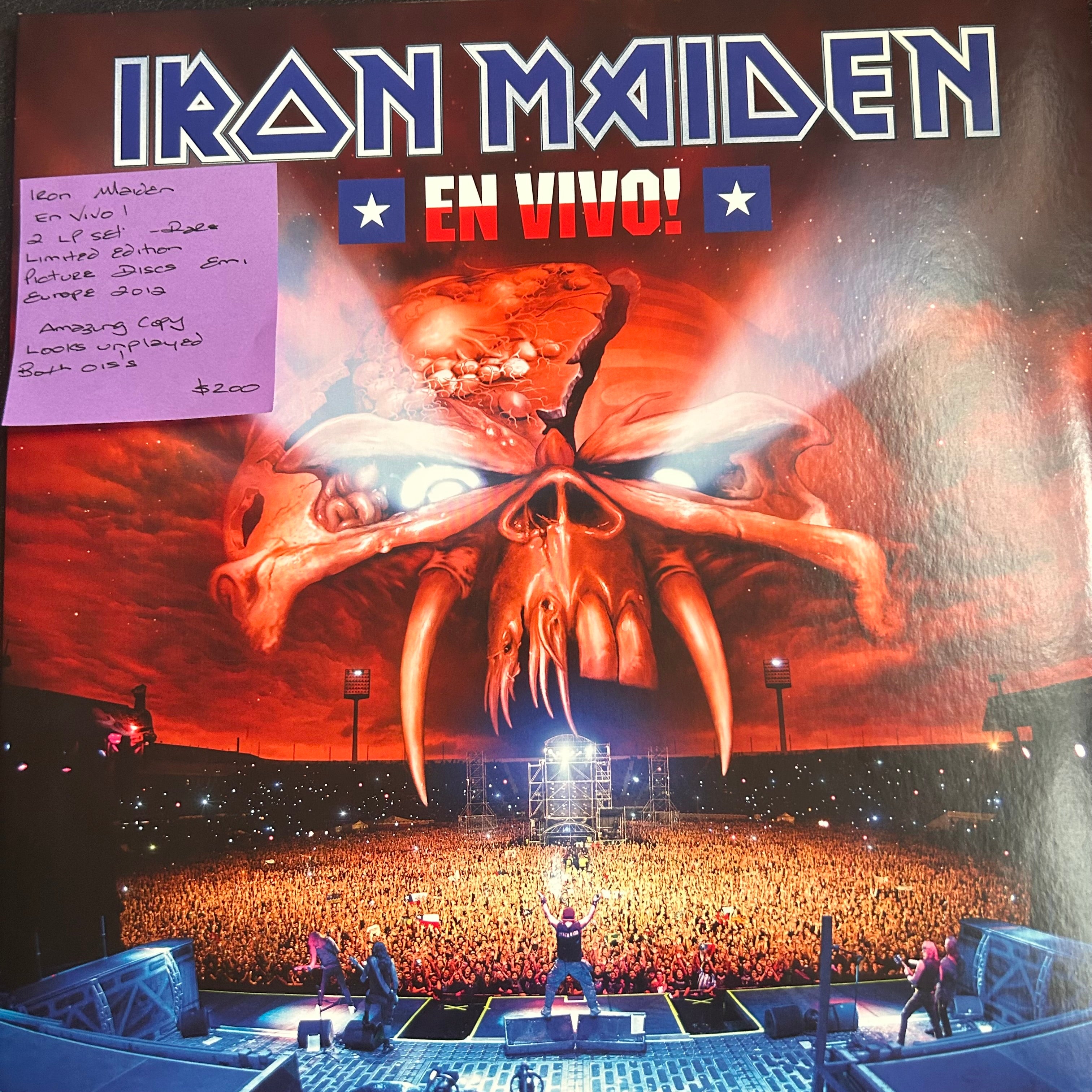 IRAN MAIDEN ☆EN VIVO!☆ En Vivo!, Iron Maiden - Picture Discs – Gravestone Records