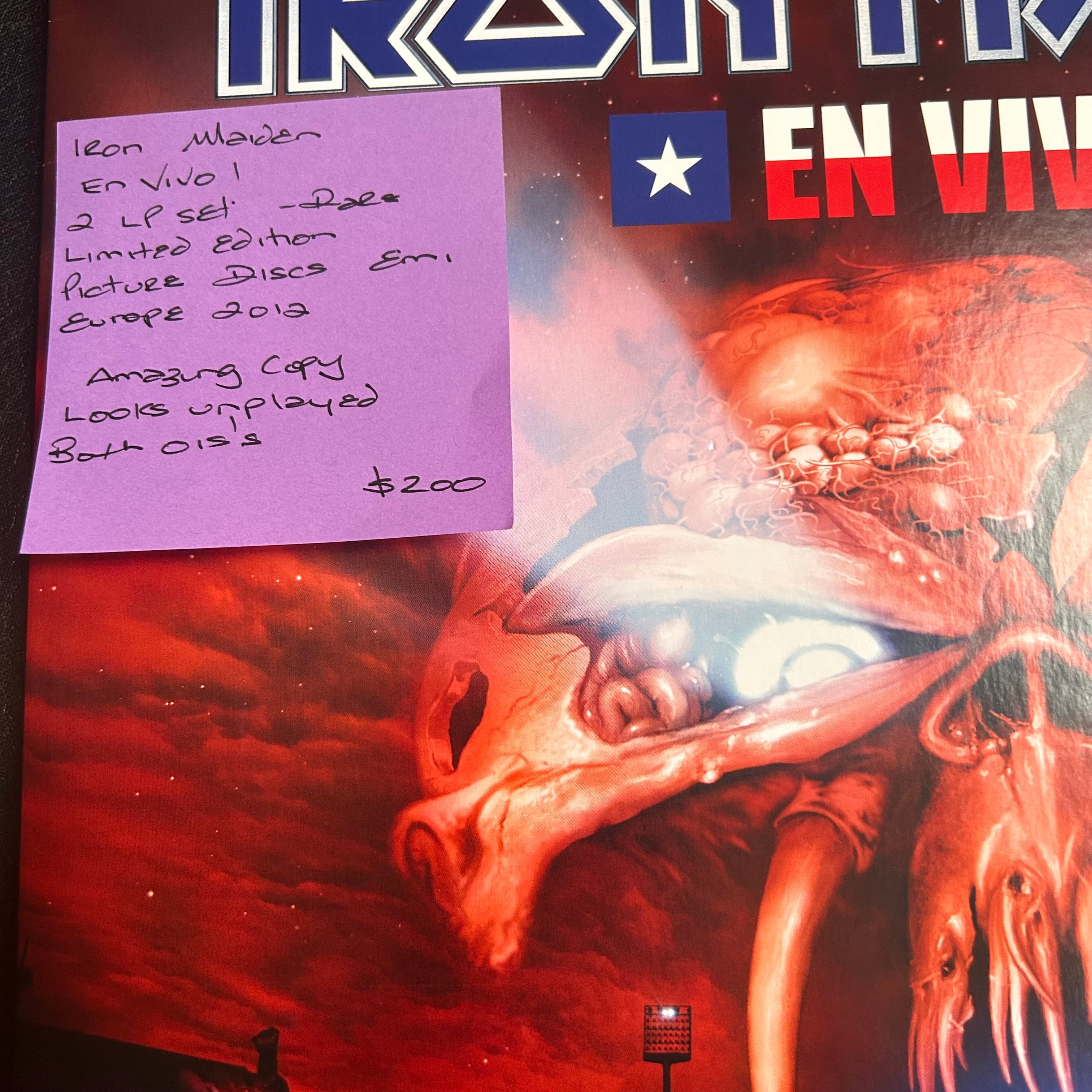 IRAN MAIDEN ☆EN VIVO!☆ En Vivo!, Iron Maiden - Picture Discs – Gravestone Records